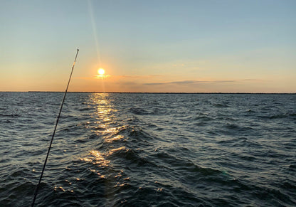 Sunset Ocean Fishing | Photography Poster | Peaceful Seascape Wall Art - Photography Poster