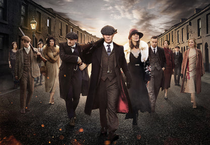 Peaky Blinders | Cillian Murphy as Tommy Shelby & Cast | British Crime Drama Poster - Movies & TV Poster