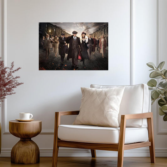 Peaky Blinders | Cillian Murphy as Tommy Shelby & Cast | British Crime Drama Poster - Movies & TV Poster