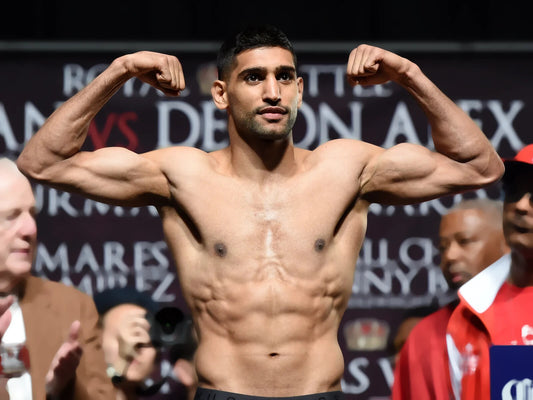 Amir Khan Flexing Pose | Boxing Poster | Gym Motivation Wall Art - Sports Poster