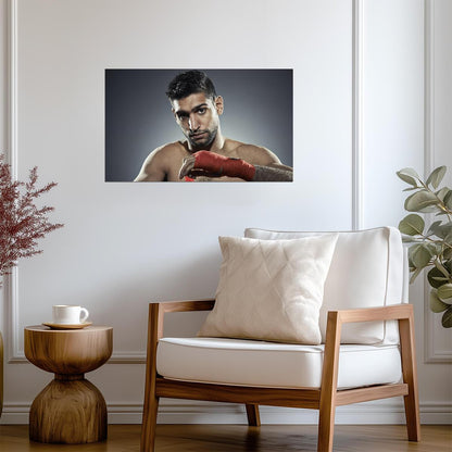 Amir Khan British Boxing Legend | Professional Boxing Poster | Motivational Sports Art - Sports Poster