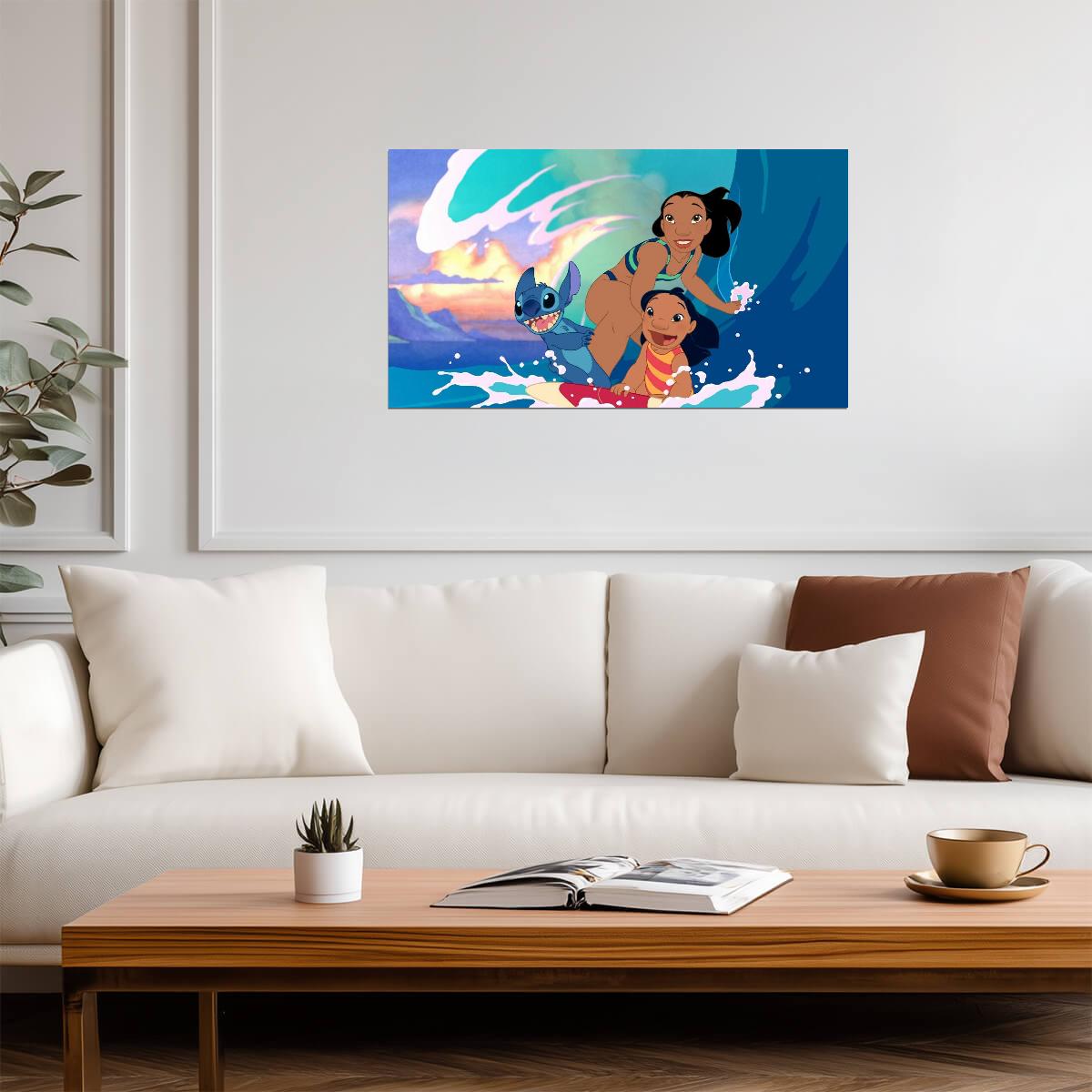Lilo and Stitch Wall Art | Disney Movie Poster - Movies & TV Poster