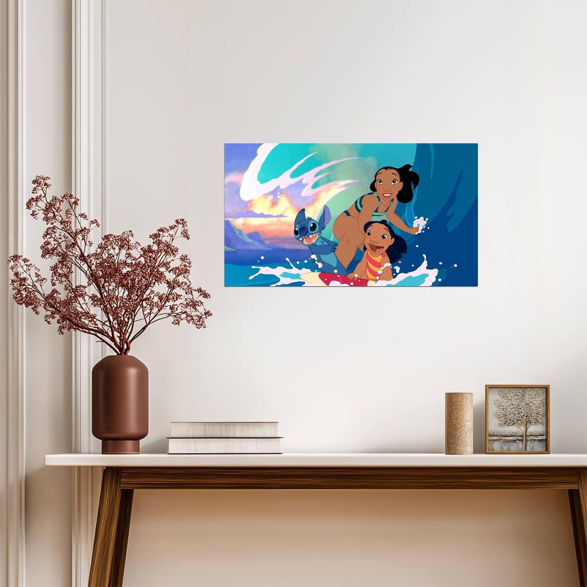 Lilo and Stitch Wall Art | Disney Movie Poster - Movies & TV Poster