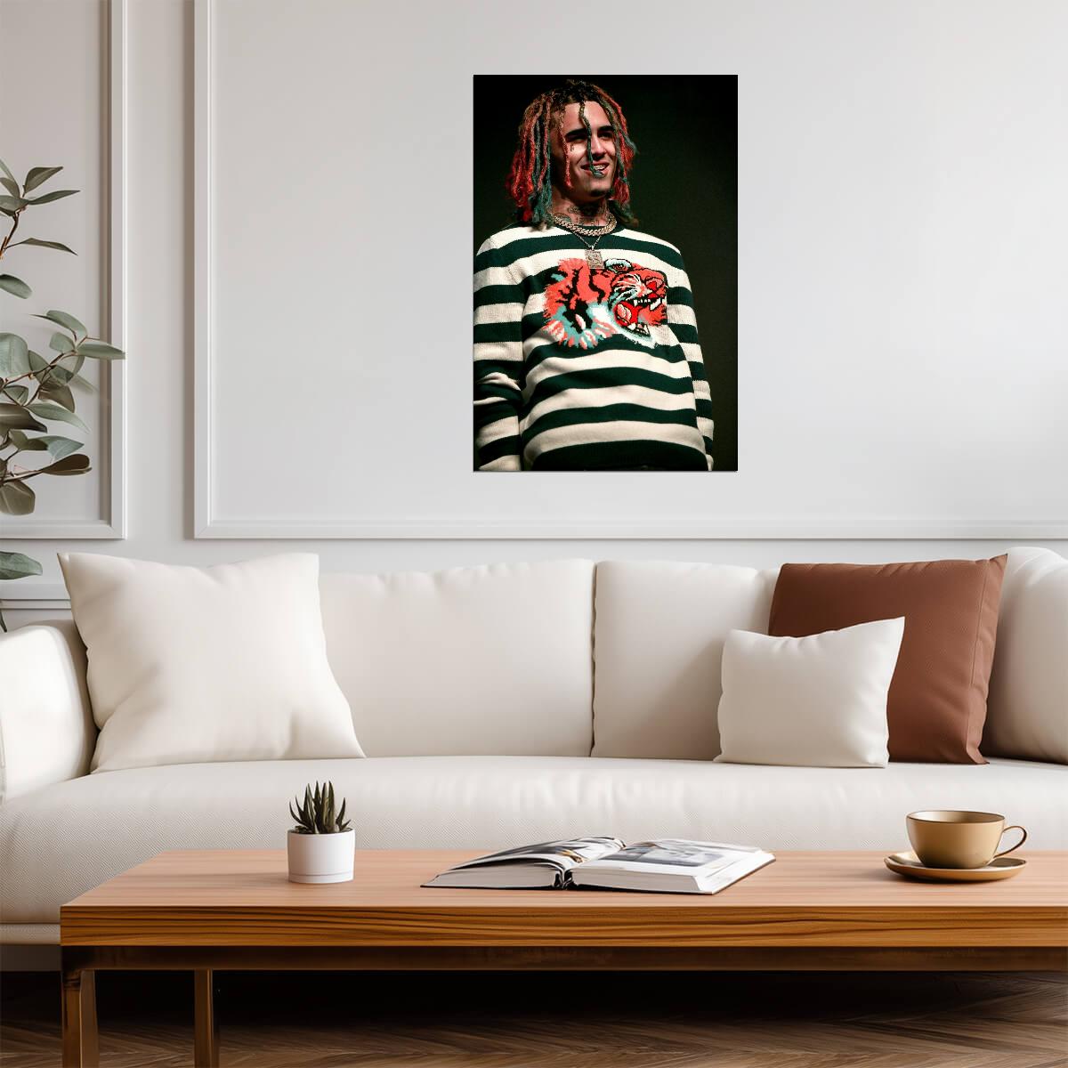 Lil Pump Print | Hip Hop Rap Poster - Music Poster