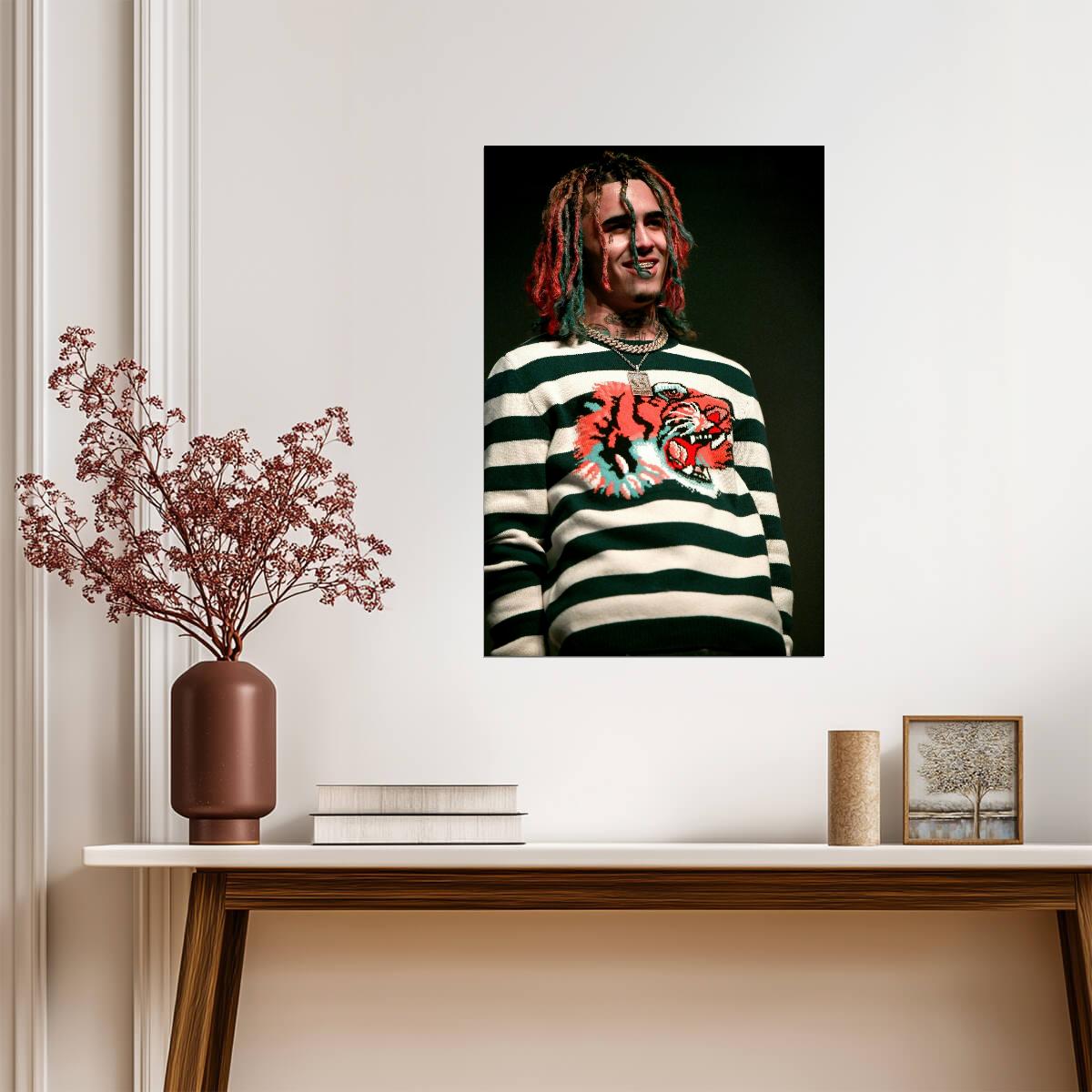 Lil Pump Print | Hip Hop Rap Poster - Music Poster