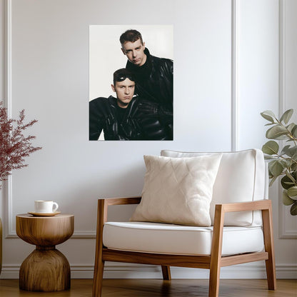 Pet Shop Boys Vintage Futuristic Photoshoot | 80s Synth-Pop Poster | Electronic Music Duo Art - Music Poster