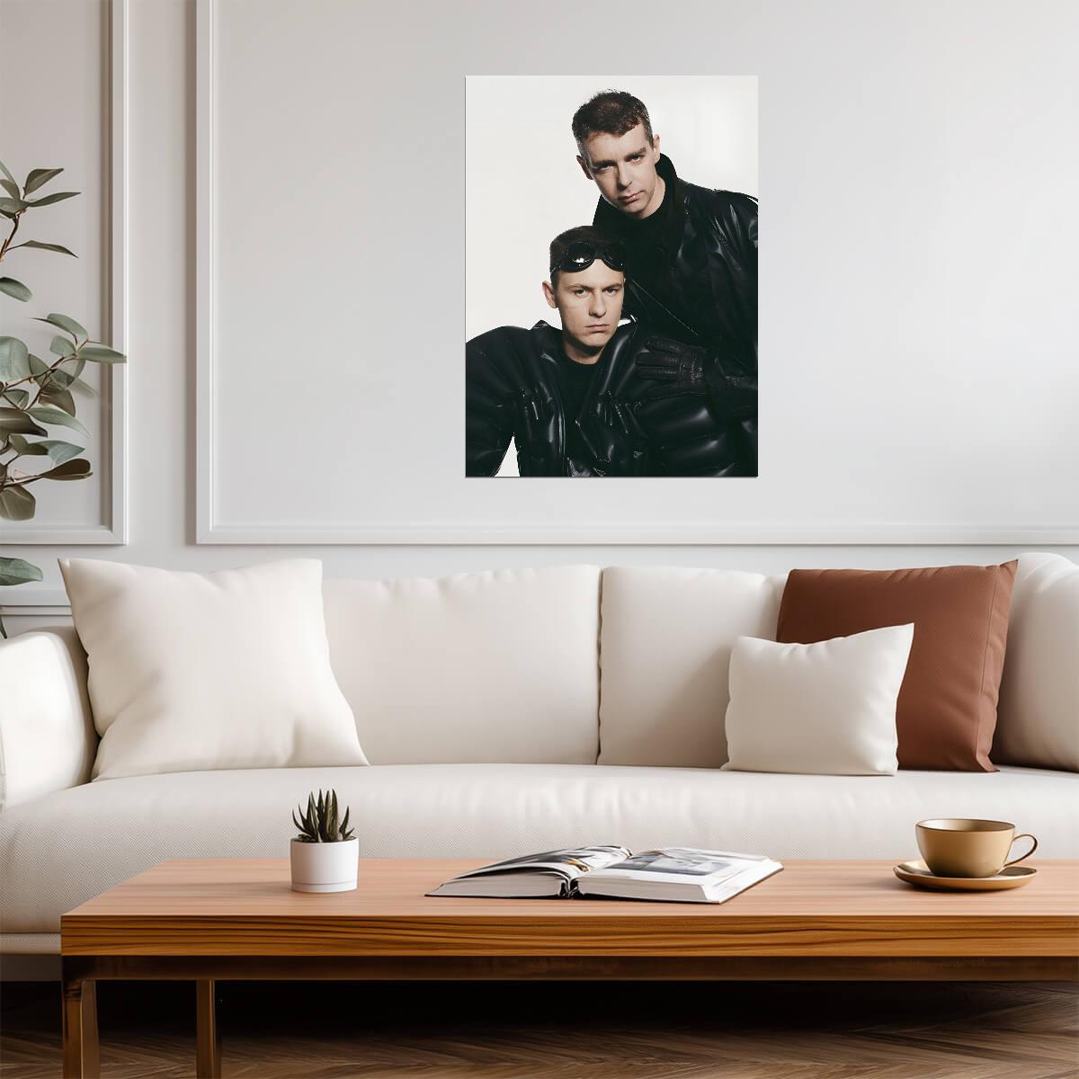 Pet Shop Boys Vintage Futuristic Photoshoot | 80s Synth-Pop Poster | Electronic Music Duo Art - Music Poster