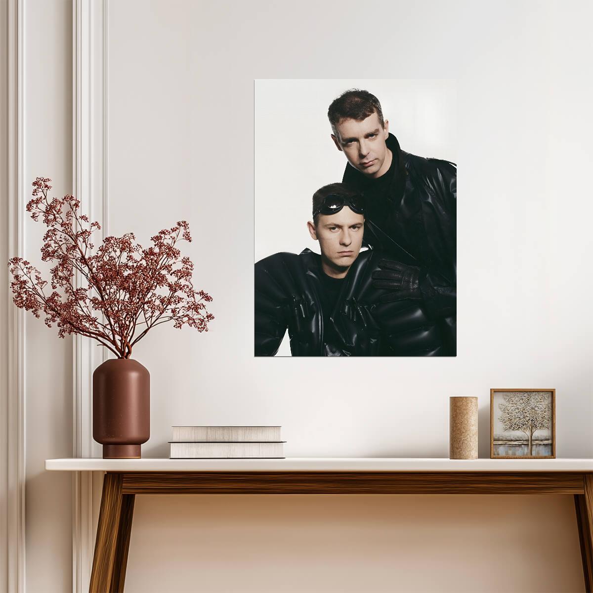 Pet Shop Boys Vintage Futuristic Photoshoot | 80s Synth-Pop Poster | Electronic Music Duo Art - Music Poster