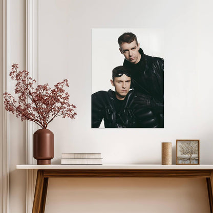Pet Shop Boys Vintage Futuristic Photoshoot | 80s Synth-Pop Poster | Electronic Music Duo Art - Music Poster