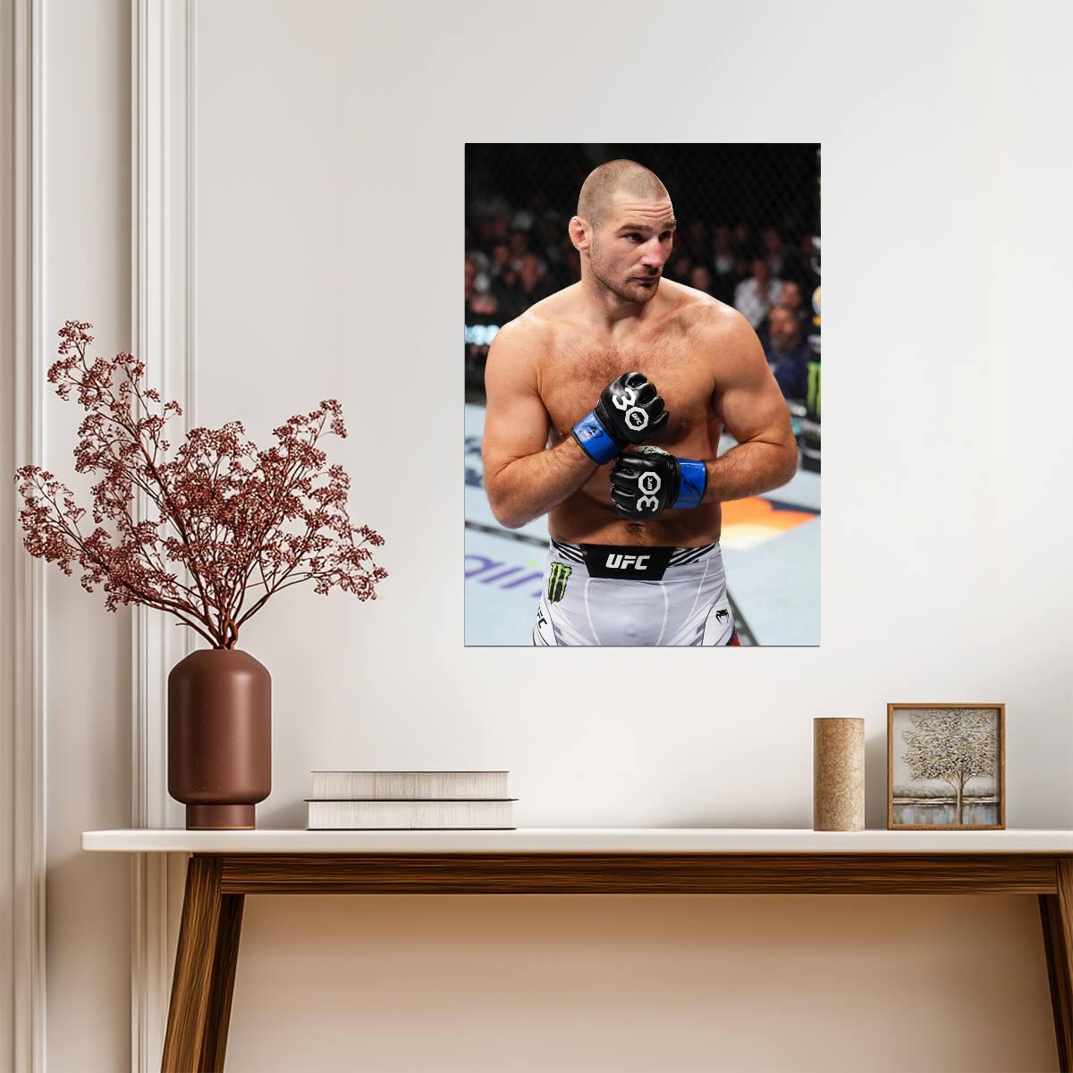 Sean Strickland UFC 30th Anniversary | MMA Fighter Poster | Combat Sports Wall Art - Sports Poster
