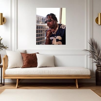 EST Gee | Rapper Portrait | Hip Hop Poster - Music Poster