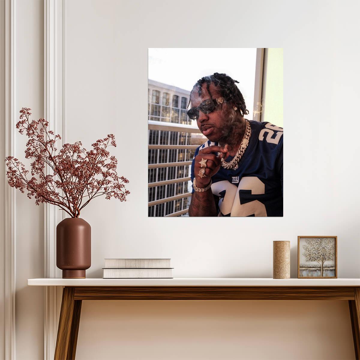 EST Gee | Rapper Portrait | Hip Hop Poster - Music Poster