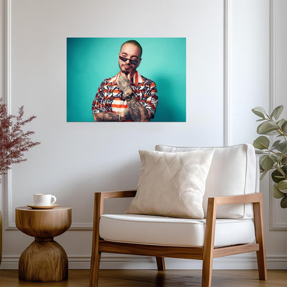 J Balvin | Reggaeton Artist | Music Poster - Music Poster
