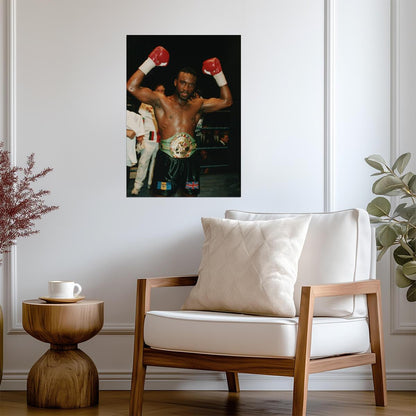 Nigel Benn The Dark Destroyer | WBC World Champion Boxing Poster | British Boxing Legend Print - Sports Poster