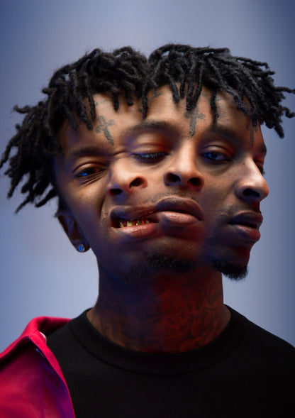 21 Savage Abstract Portrait | Trippy Poster Art | Hip Hop Music Print - Music Poster