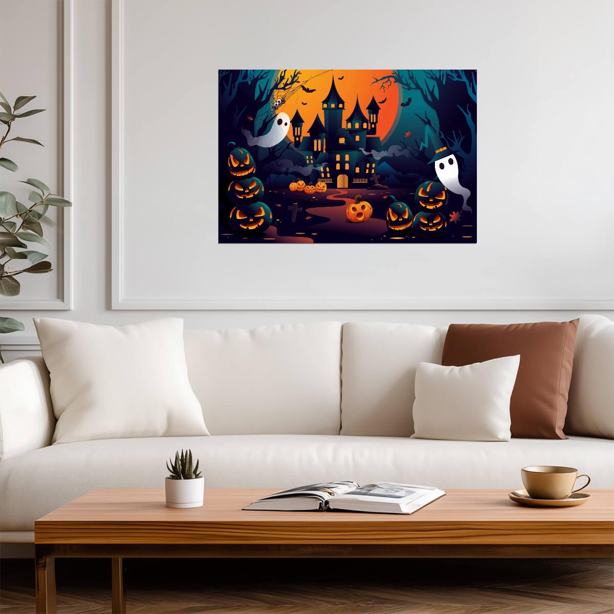 Halloween | Pumpkin Illustration | Autumn Poster - Graphic & Art Poster