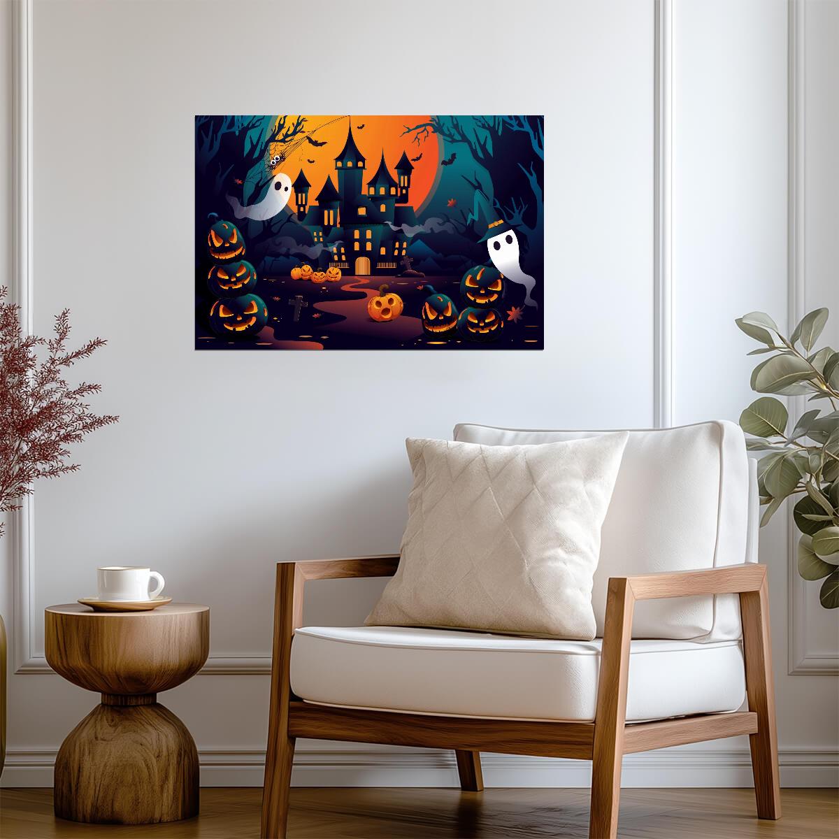Halloween | Pumpkin Illustration | Autumn Poster - Graphic & Art Poster