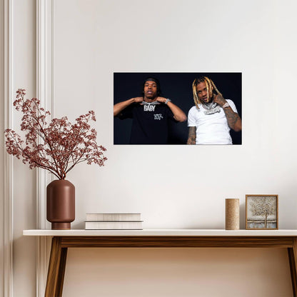 Lil Baby and Lil Durk Poster | Rap Music Print - Music Poster