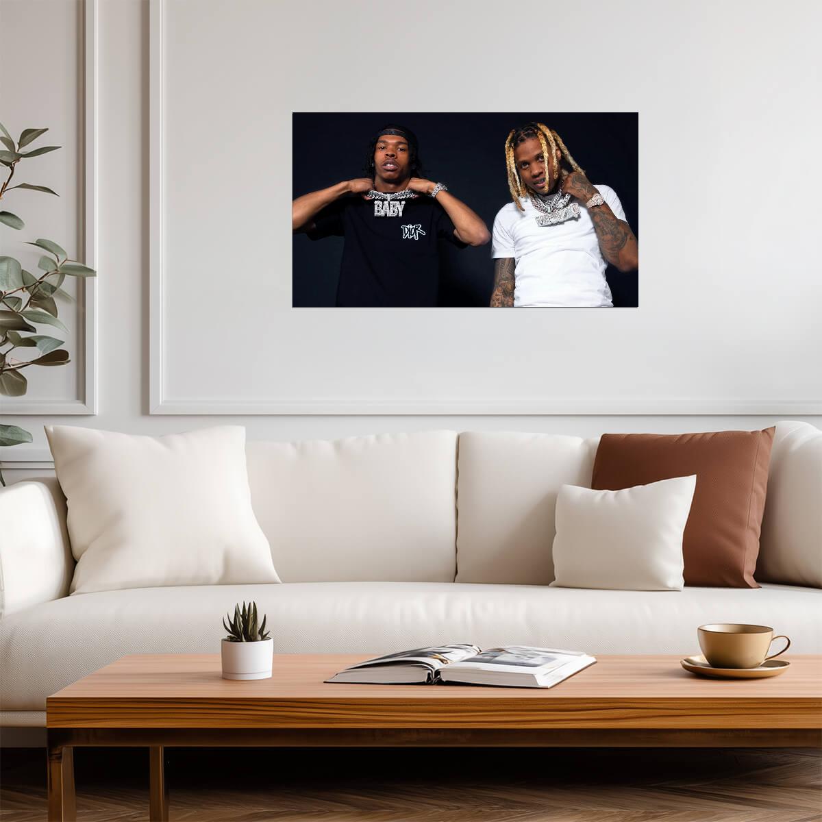 Lil Baby and Lil Durk Poster | Rap Music Print - Music Poster
