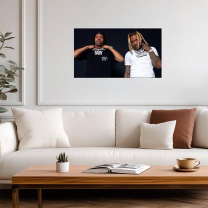 Lil Baby and Lil Durk Poster | Rap Music Print - Music Poster