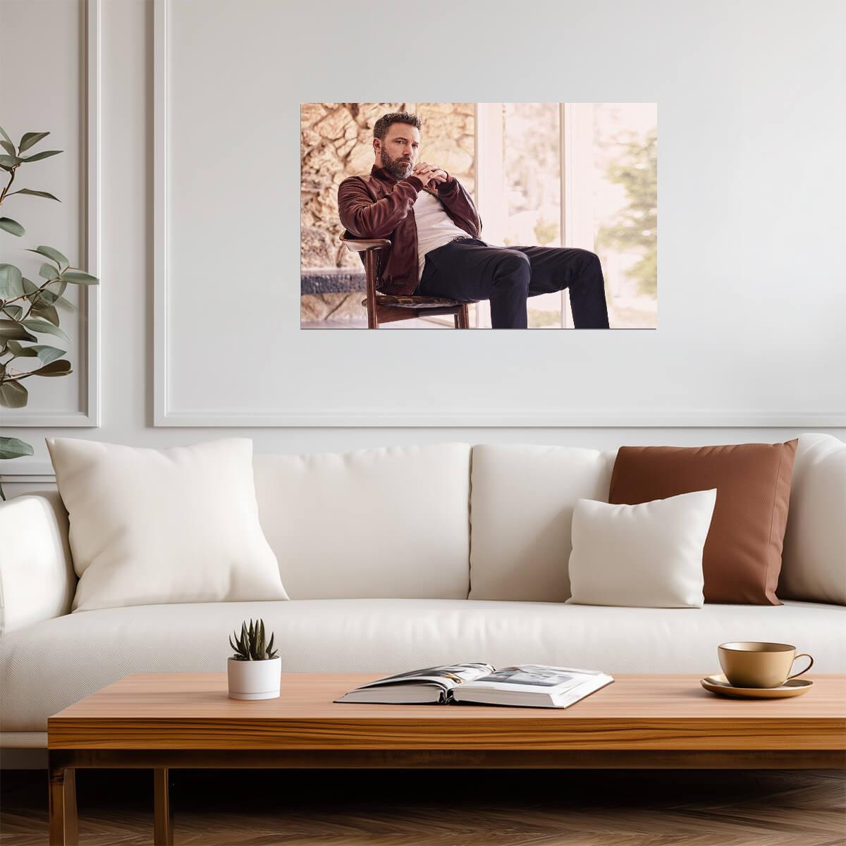 Ben Affleck Modern Portrait | Actor Poster | Celebrity Wall Art - Celebrities Poster