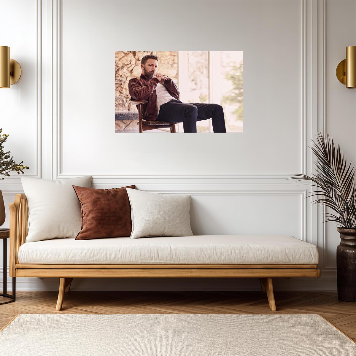 Ben Affleck Modern Portrait | Actor Poster | Celebrity Wall Art - Celebrities Poster
