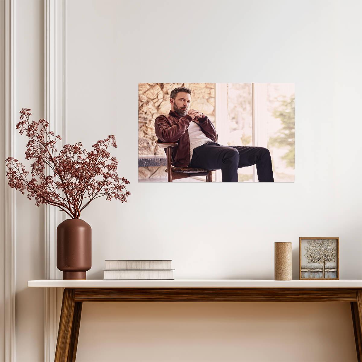 Ben Affleck Modern Portrait | Actor Poster | Celebrity Wall Art - Celebrities Poster