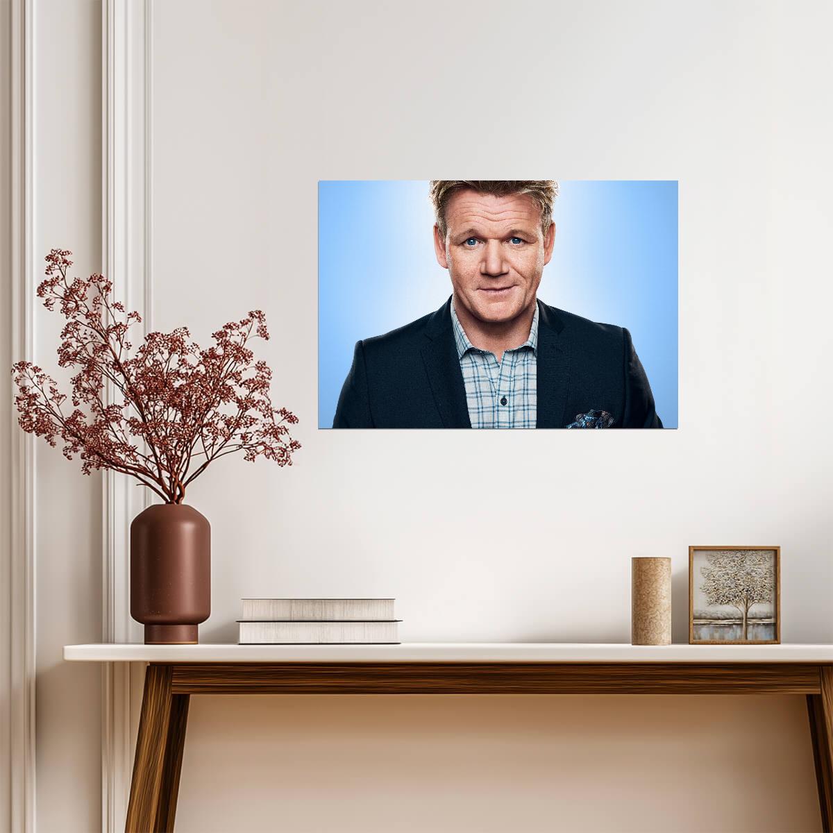 Gordon Ramsay | Cool Tone Photo | Chef Poster - Celebrities Poster