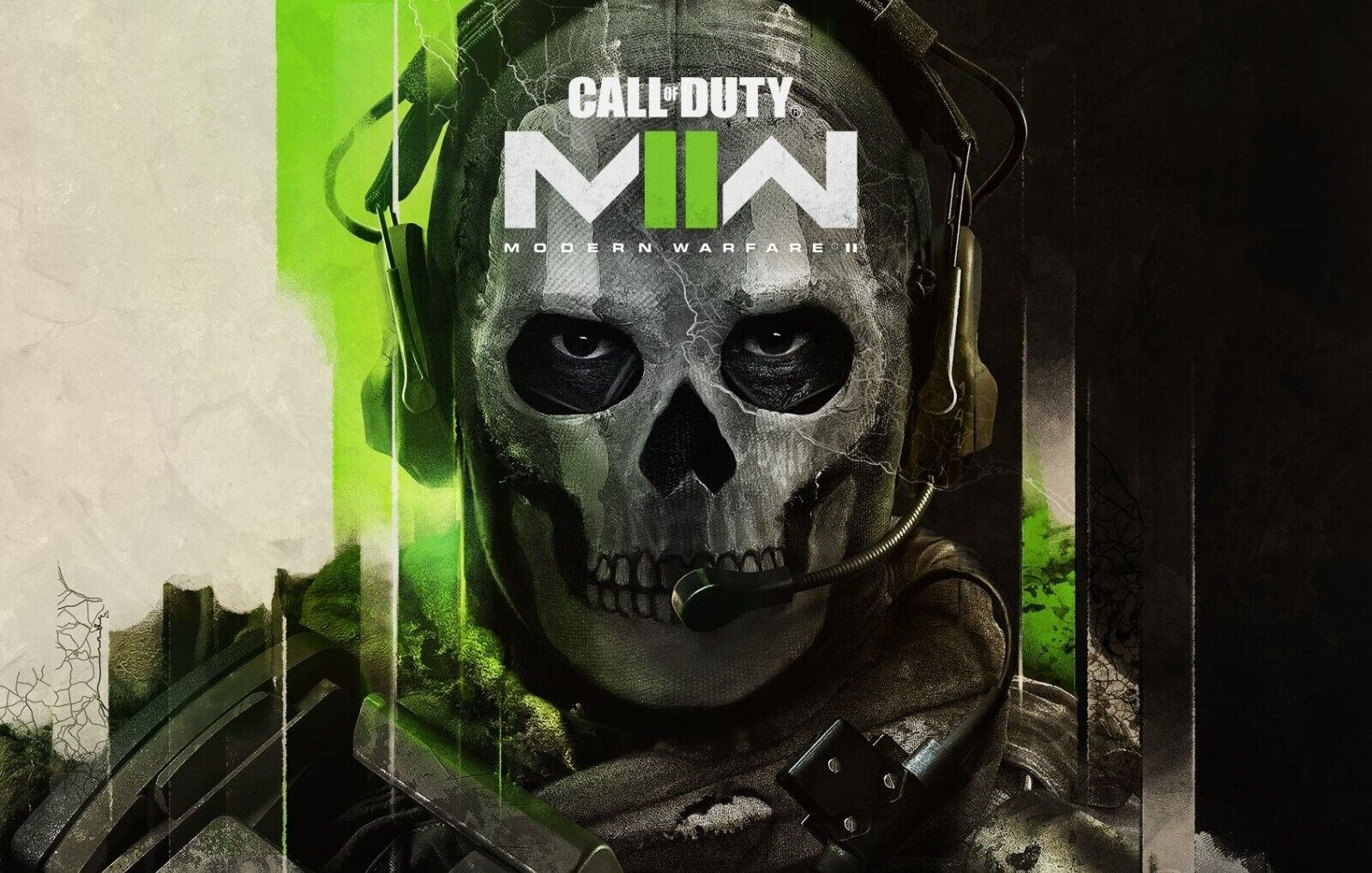 Call of Duty Modern Warfare II Ghost Intense Portrait | FPS Game Character Poster | Gamer Gift Wall Art - Video Games Poster