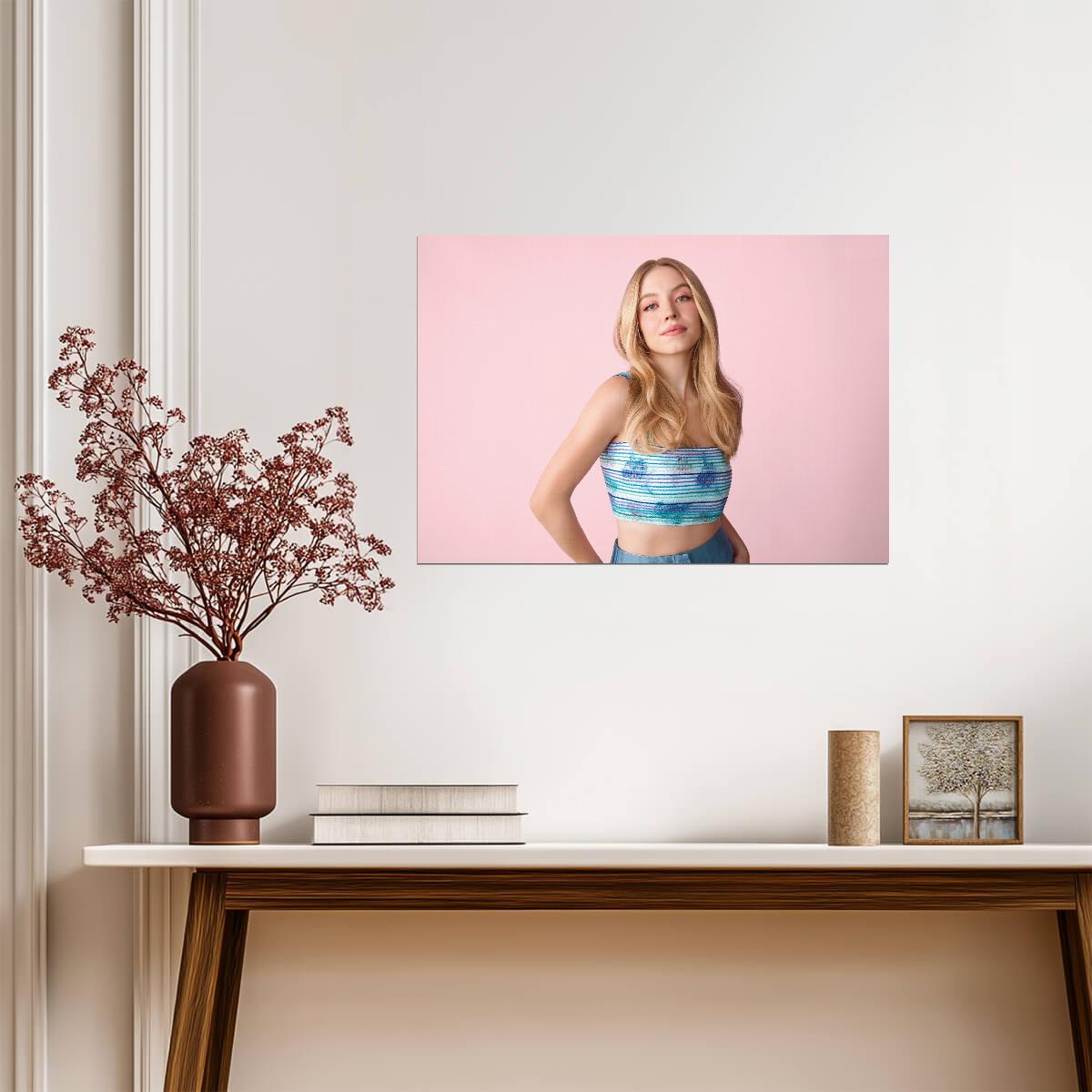 Sydney Sweeney Pastel Photoshoot | Modern Actress Poster | Celebrity Wall Art - Celebrities Poster