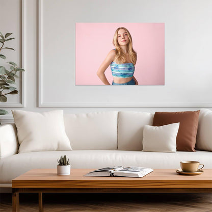 Sydney Sweeney Pastel Photoshoot | Modern Actress Poster | Celebrity Wall Art - Celebrities Poster