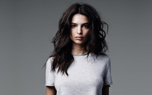 Emily Ratajkowski Studio Portrait | Fashion Model Poster | Modern Celebrity Wall Art - Celebrities Poster