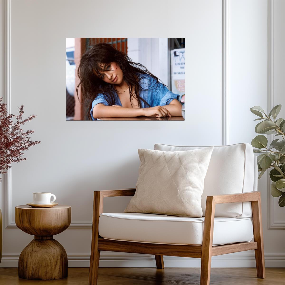 Camila Cabello Photoshoot Portrait | Pop Music Star Poster | Modern Singer Wall Art - Music Poster
