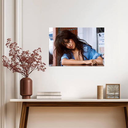 Camila Cabello Photoshoot Portrait | Pop Music Star Poster | Modern Singer Wall Art - Music Poster