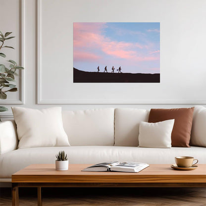 Coldplay Band Silhouette | Music Poster | Alternative Rock Wall Art - Music Poster
