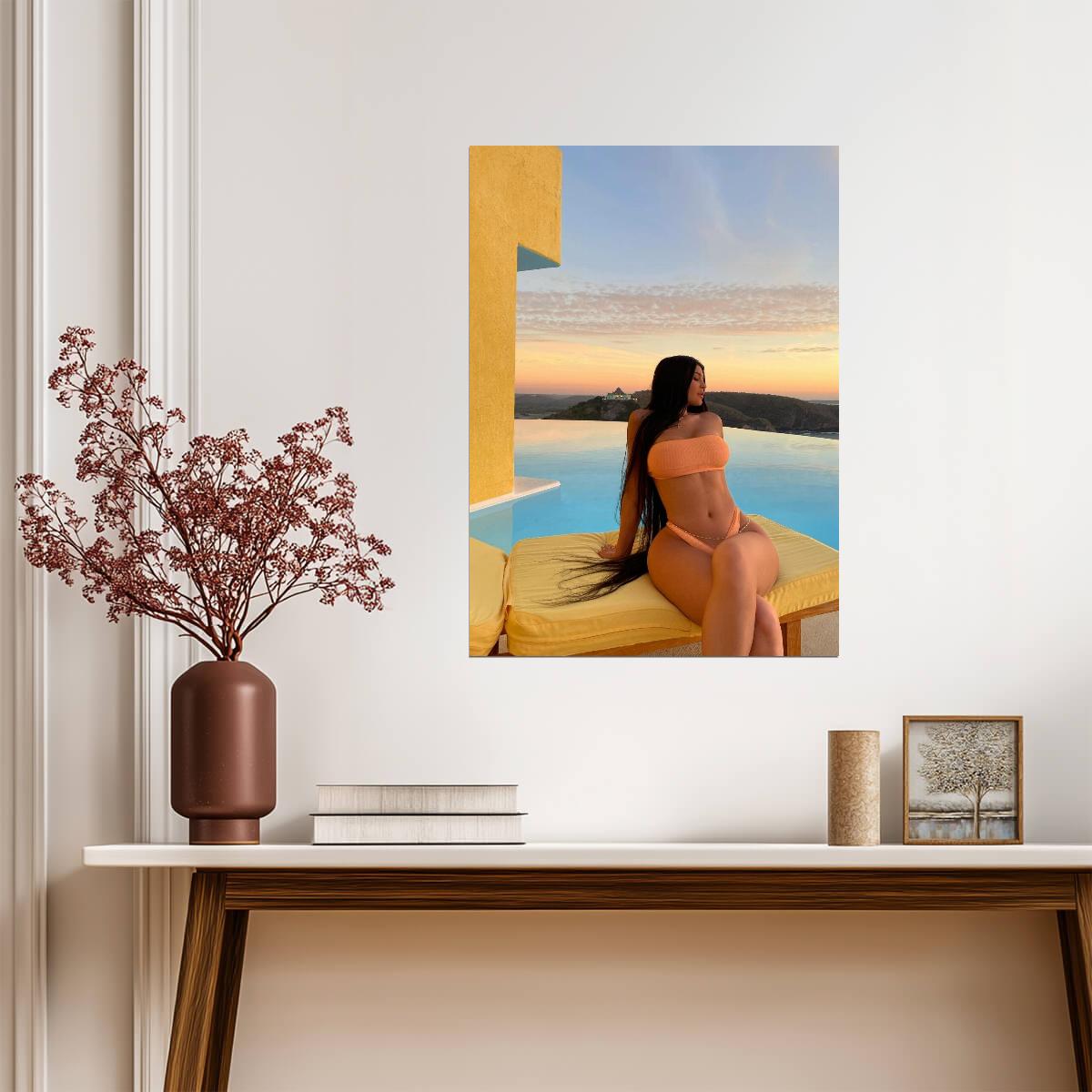 Kylie Jenner Wall Art | Sexy Glamour Model Poster - Celebrities Poster