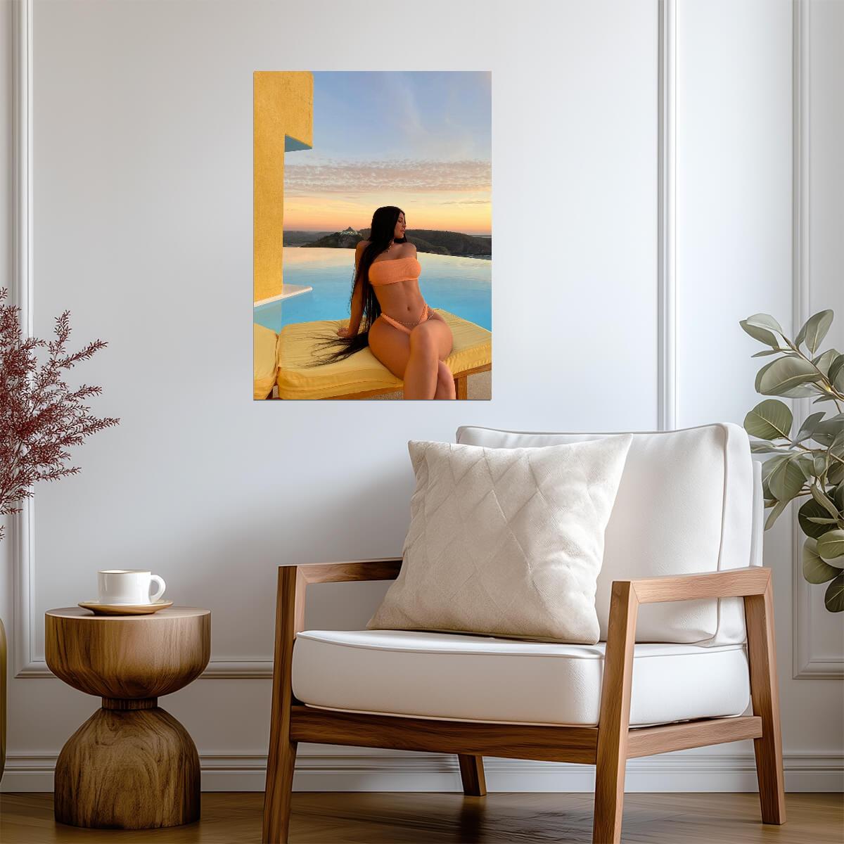 Kylie Jenner Wall Art | Sexy Glamour Model Poster - Celebrities Poster