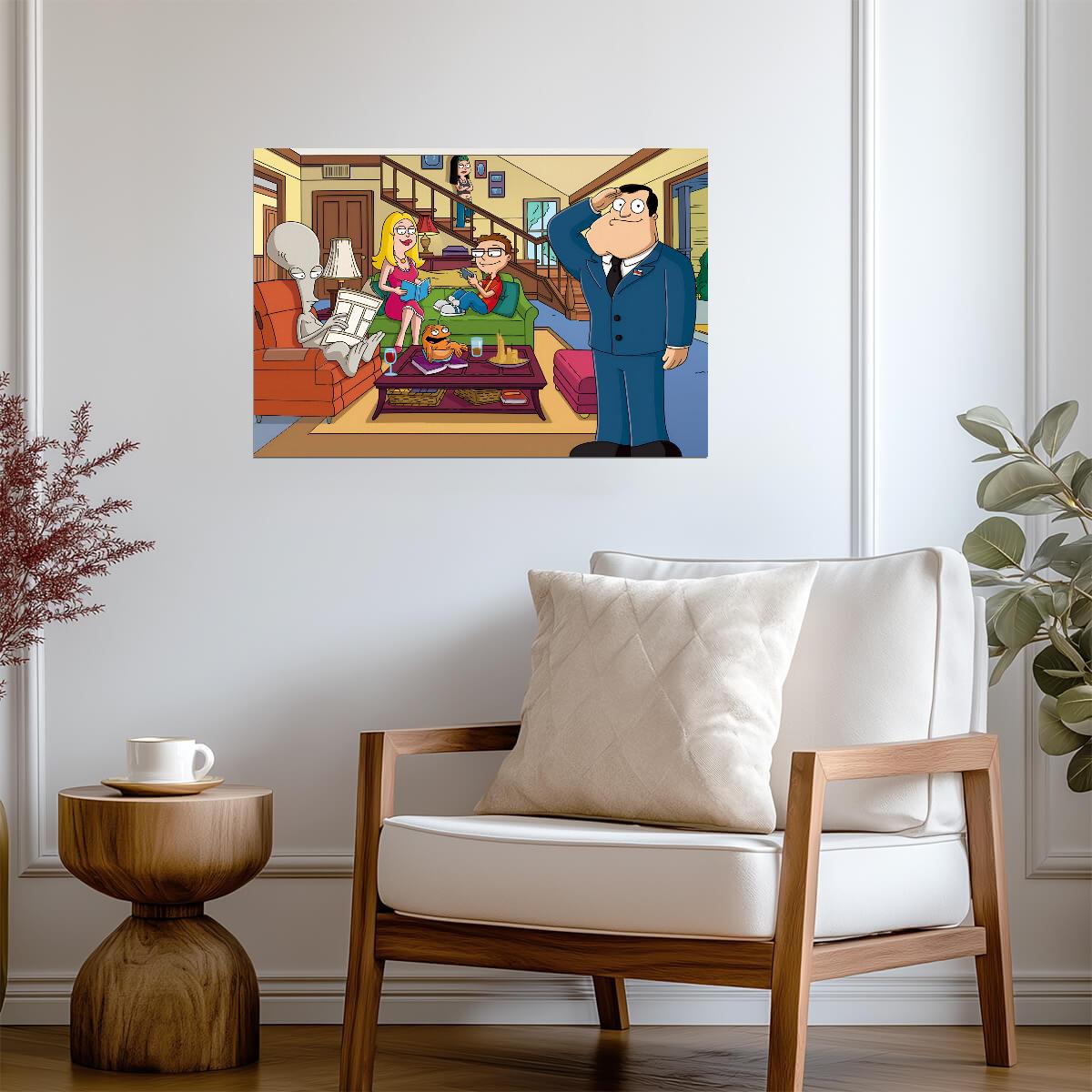 American Dad! | Animated Series Art | Funny TV Poster - Movies & TV Poster
