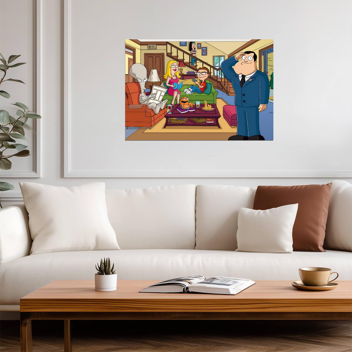 American Dad! | Animated Series Art | Funny TV Poster - Movies & TV Poster