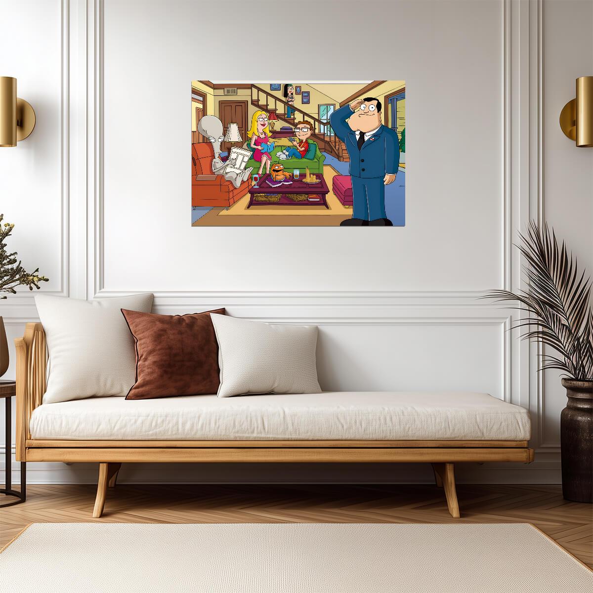 American Dad! | Animated Series Art | Funny TV Poster - Movies & TV Poster