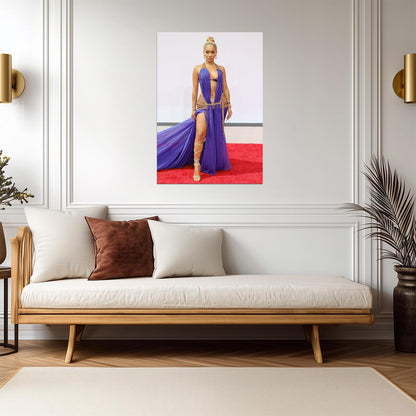 Saweetie Red Carpet Fashion | Glamorous Music Poster | Female Rapper Wall Art - Music Poster