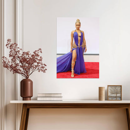 Saweetie Red Carpet Fashion | Glamorous Music Poster | Female Rapper Wall Art - Music Poster