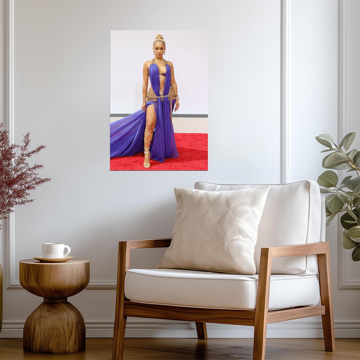 Saweetie Red Carpet Fashion | Glamorous Music Poster | Female Rapper Wall Art - Music Poster