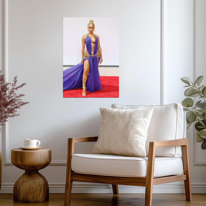 Saweetie Red Carpet Fashion | Glamorous Music Poster | Female Rapper Wall Art - Music Poster
