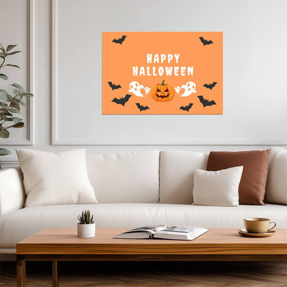 Halloween | Warm Tone Art | Seasonal Poster - Graphic & Art Poster