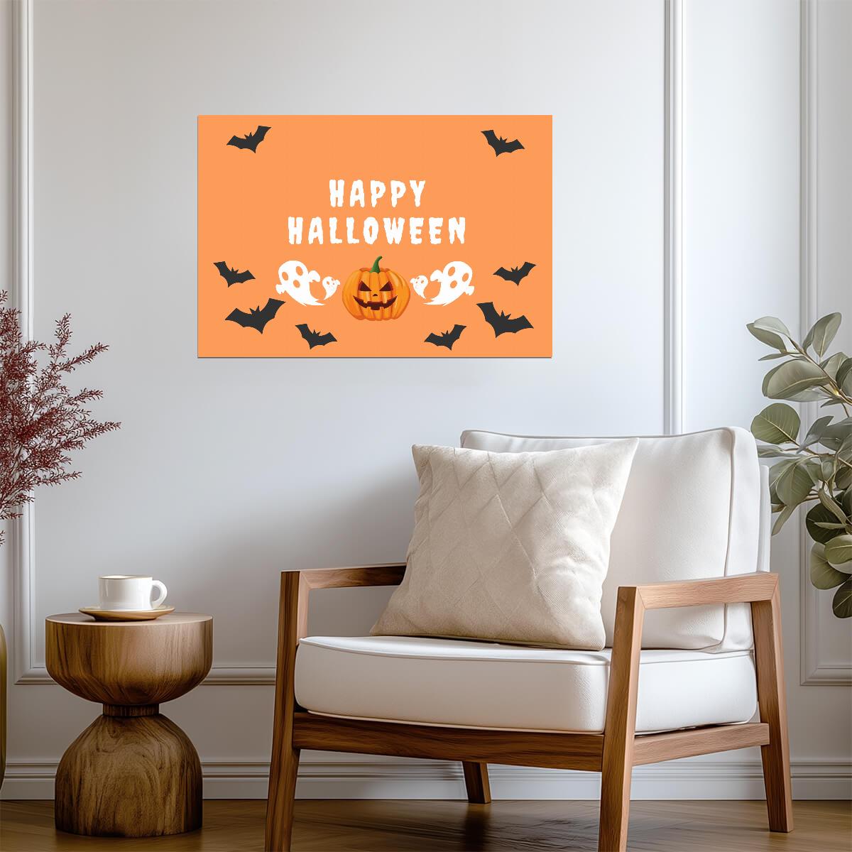 Halloween | Warm Tone Art | Seasonal Poster - Graphic & Art Poster