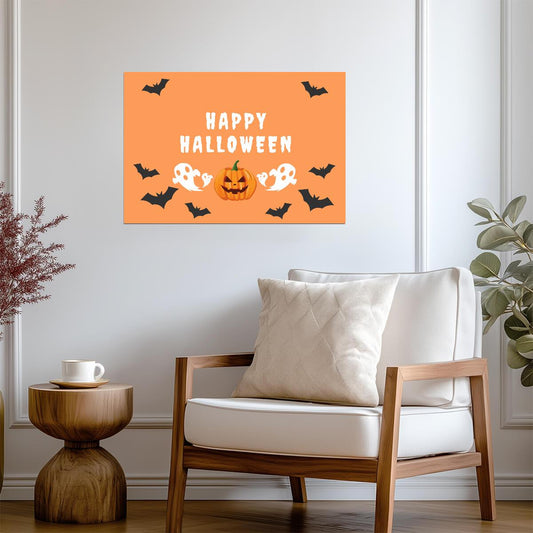 Halloween | Warm Tone Art | Seasonal Poster - Graphic & Art Poster