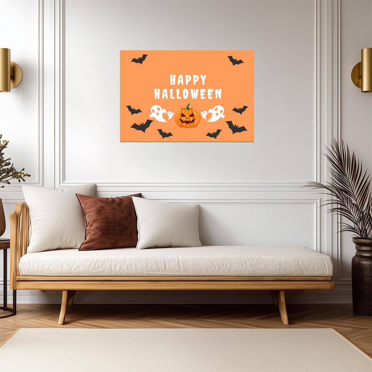 Halloween | Warm Tone Art | Seasonal Poster - Graphic & Art Poster