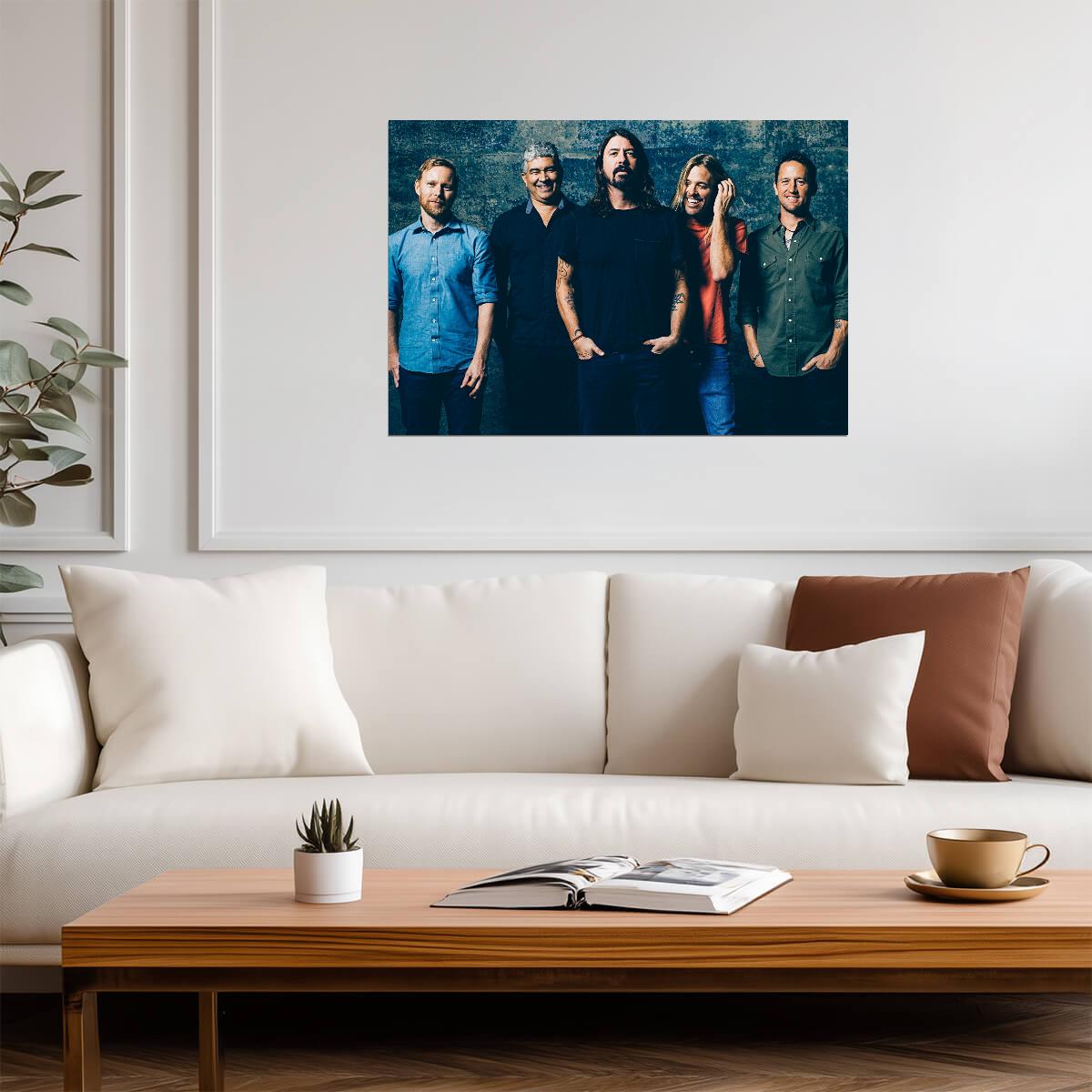 Foo Fighters Band Portrait | Rock Music Poster | Alternative Wall Art - Music Poster