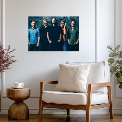 Foo Fighters Band Portrait | Rock Music Poster | Alternative Wall Art - Music Poster
